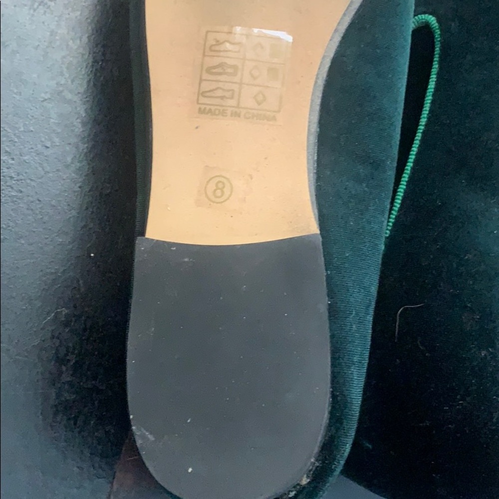 NWT Vintage Havana Sue Hunter Green Velvet flats - Picture 14 of 16